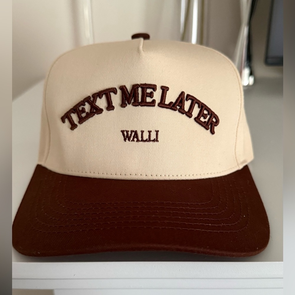 Walli "Text Me Later" Adjustable Baseball Hat - Unisex - Never Worn-Brand New